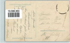 3818 Grindelwald 1926 Gebrauchsspuren Hotel Schönegg , Foto AK Eckknick