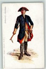Serie Gruppe I Menzel Nr. II Uniform AK Stollwerck Schokolade Gebrauchsspuren