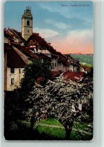 5000 Aarau - Halde mit Kirche Morgenrot