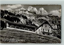 6390 Engelberg - Pension Restaurant auf Bord mit Rigidalstöcke