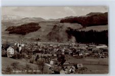 3550 Langnau im Emmental - Kirche, Ortsansicht von Norden