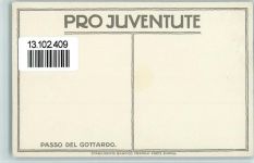 sign Moos - Passo del Gotthardo AK Pro Juventute Schweiz 1917