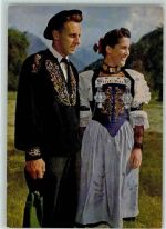 6370 Stans - Nidwaldner Trachtenpaar Bäuerliche Sonntagstracht