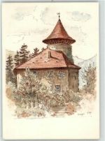 4222 Zwingen Künstlerkarte Schloss