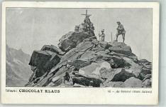 Bergsteiger Werbung Klaus Schokolade