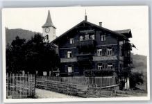 7249 Serneus - Kinder-Erholungsheim, Blick zur Kirche