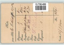 8000 Zürich 1901 BOAKC Lithographie Hotel Gasthaus Limmathof Pferdestraßenbahn