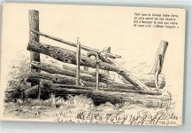 1854 Leysin Künstlerkarte sign. Kern Alter Brunnen Larrets