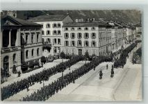 8750 Glarus 1918 Foto AK Uniform Ort handschriftlich