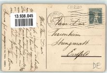 8330 Pfäffikon ZH 1919 - See Kirche Ruderboot