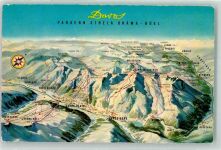 7260 Davos Dorf - Vogelschau Parsen Strela Bräma Büehl