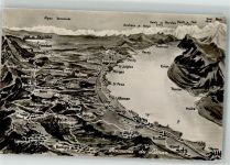 1000 Lausanne Losanna Foto AK Vogelschau Panorama du Leman