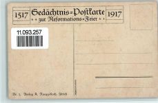Künstlerkarte Zwingli im Bremgarten sign. L. Vogel