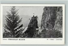 Nr. 34 Suisse - Axenstrasse, gute Erhaltung AK Klaus Schokolade