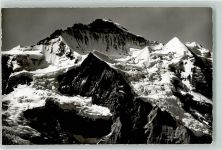 3823 Kleine Scheidegg Foto AK Die Jungfrau vom Lauberhorn Foto Gyger