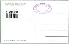 Diavolezza - Hütte Hüttenstempel Persgletscher Piz Palü Piz Bernina