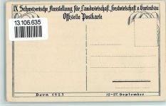 3000 Bern Berne - IX. Ausstellung für Landwirtschaft 1925 AK