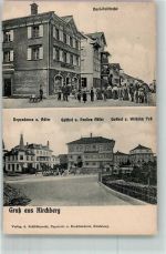 9533 Kirchberg SG 1911 Foto AK Gasthaus Adler Wilhelm Teell Pension Adler Dors-Poststrasse