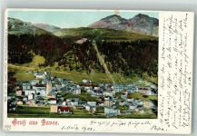 7270 Davos Platz 1901 Foto AK Ort lt. Stempel