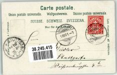 7270 Davos Platz 1901 Foto AK Ort lt. Stempel