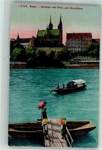 4000 Basel Bâle Foto AK Rhein- Fähre Münster