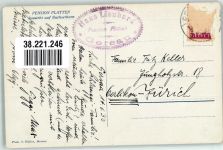 6442 Gersau 1933 Foto AK Pension Platten