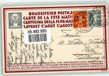 4000 Basel Bâle Ganzsache sign. H. Wielund Bundesfeier 1920