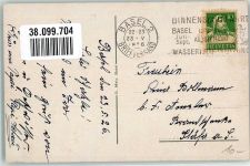 Basel Bâle Vogelschau Puma Zoo Künstlerkarte