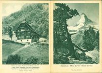 Wolfenschiessen Matterhorn Faltprospekt Naturschutzbund Heimatschutz Motiv Schweiz 1933 KEINE AK