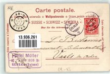 6442 Gersau 1898 - Ort lt. Stempel