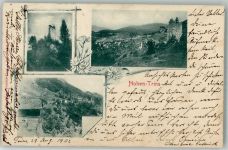 7014 Trin 1902 Foto AK Hohen-Trins Burg Ruine