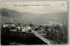 2416 Les Brenets 1910 Foto AK Kirche