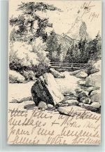 Matterhorn VS Künstlerkarte sign. Meltzer