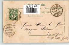 9533 Kirchberg SG 1901 BOAKC Lithographie Hauptstraße Verlag Künzli Nr 2146