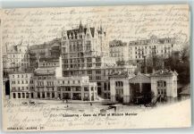 1000 Lausanne Losanna 1904 - Gare du Flon Maison Mercier