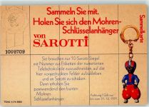 1971 Mohren Schlüsselanhänger Sarotti Schokolade