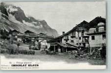 Nr. 12 Serie Doubs et Jura , Village alpestre, gute Erhaltung AK Klaus Schokolade 1906