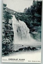 Serie Doubs et Jura - Wasserfall Klaus Schokolade 1900