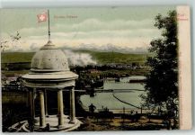 Alp Moosbielen 1907 Gebrauchsspuren Wappen Pavillon Felseck Wappen