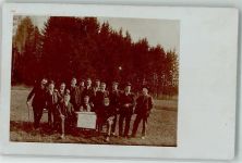 8953 Dietikon 1917 Privatfoto AK Deutscher Club 1909 Gemütlichkeit Gruppenfoto