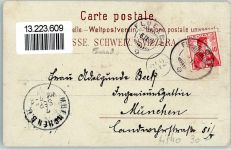 6454 Flüelen 1897 Lithographie Altdorf Bürglen Flüelen Tell-Denkmal Uri