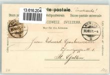 8810 Horgen 1901 Lithographie Bocken Thalhof Glückwunsch Neujahr