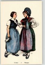 8500 Frauenfeld Lithographie Trachten