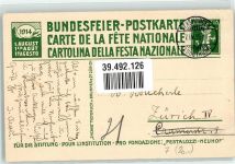 4000 Basel Bâle Ganzsache Pestalozzi und Iselm Bundesfeier 1914 sig.?