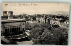 1000 Lausanne Losanna Foto AK Universität Place de la Riponne