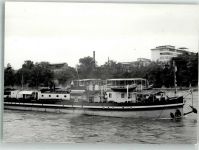 Basel Bâle Frachtschiff Franz Haniel und Cie GmbH Binnenschiff 1957 Foto AK