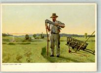 Zürich sign. Hodler, F. Beruf Bauer Bundesfeierkarte 1953 Bundesfeier / Pro Patria Schweiz Künstlerkarte