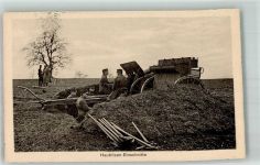 Haubitzen Einschnitte WK I Waffen Militär Schweiz 1914