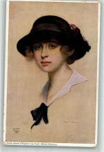 8620 Wetzikon ZH 1925 Künstlerkarte sign. Prof. Schwart, A. Verlag Primus Frauenbildnis Ort lt. Stempel