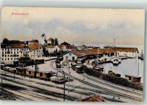8590 Romanshorn Gebrauchsspuren Hafen Eisenbahn